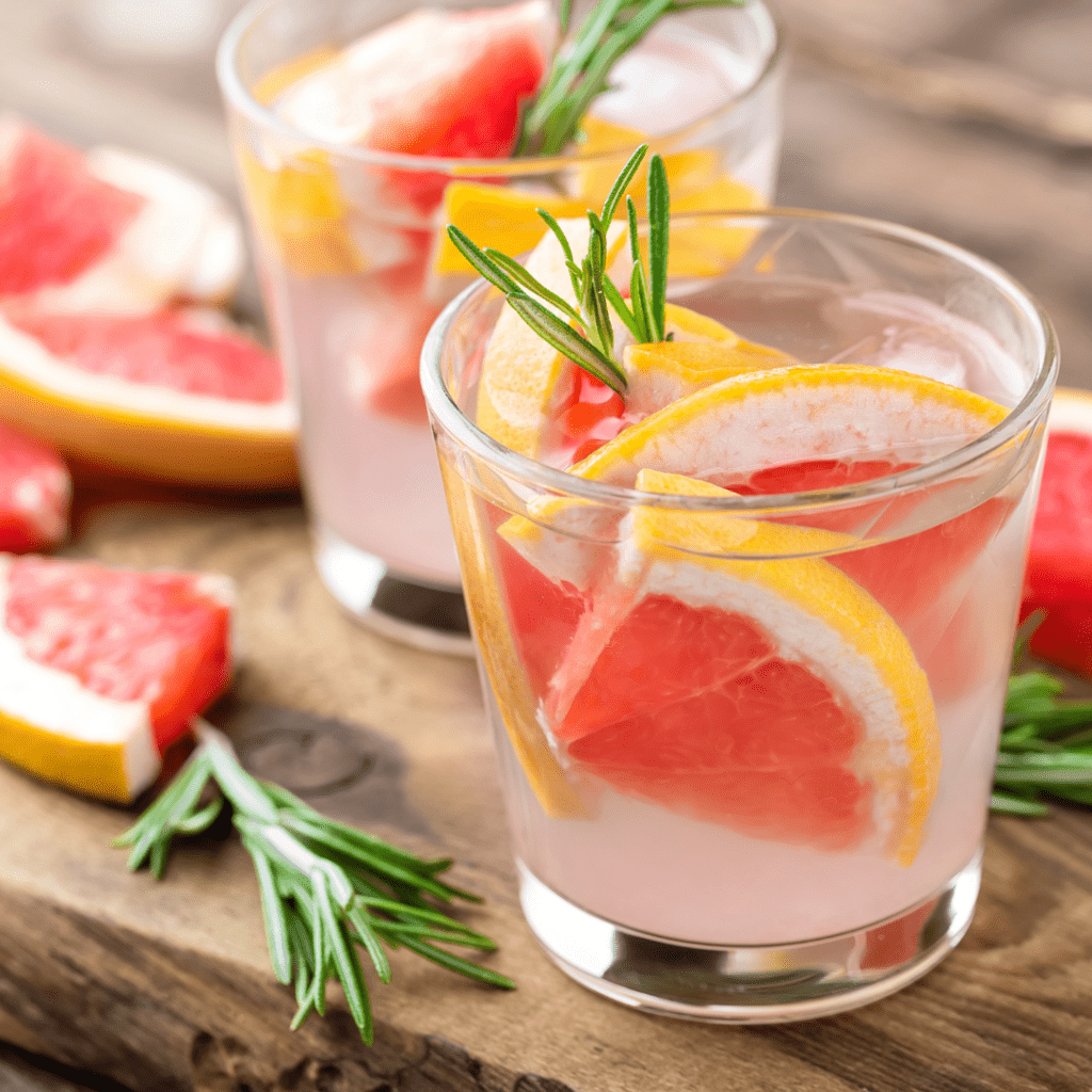 grapefruit & rosemary cocktail